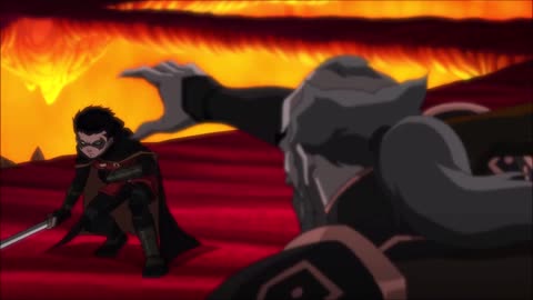 Damian Robin al Ghul Wayne VS Ras al Ghul Justice League vs Teen Titans