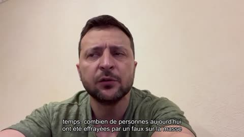 Zelenskyi a mis en garde contre le dumping de la Russie pour intimider les Ukrainiens