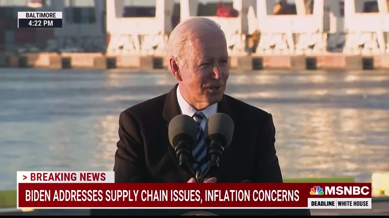 Biden: "Infrastructure week has finally arrived. How many times you hear over the last five years infrastructure week is coming?"