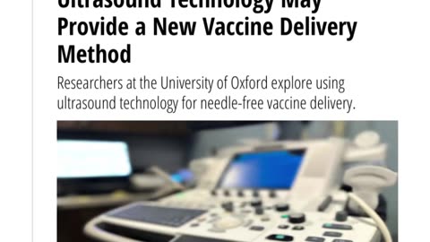 vaccines delivered by sound waves