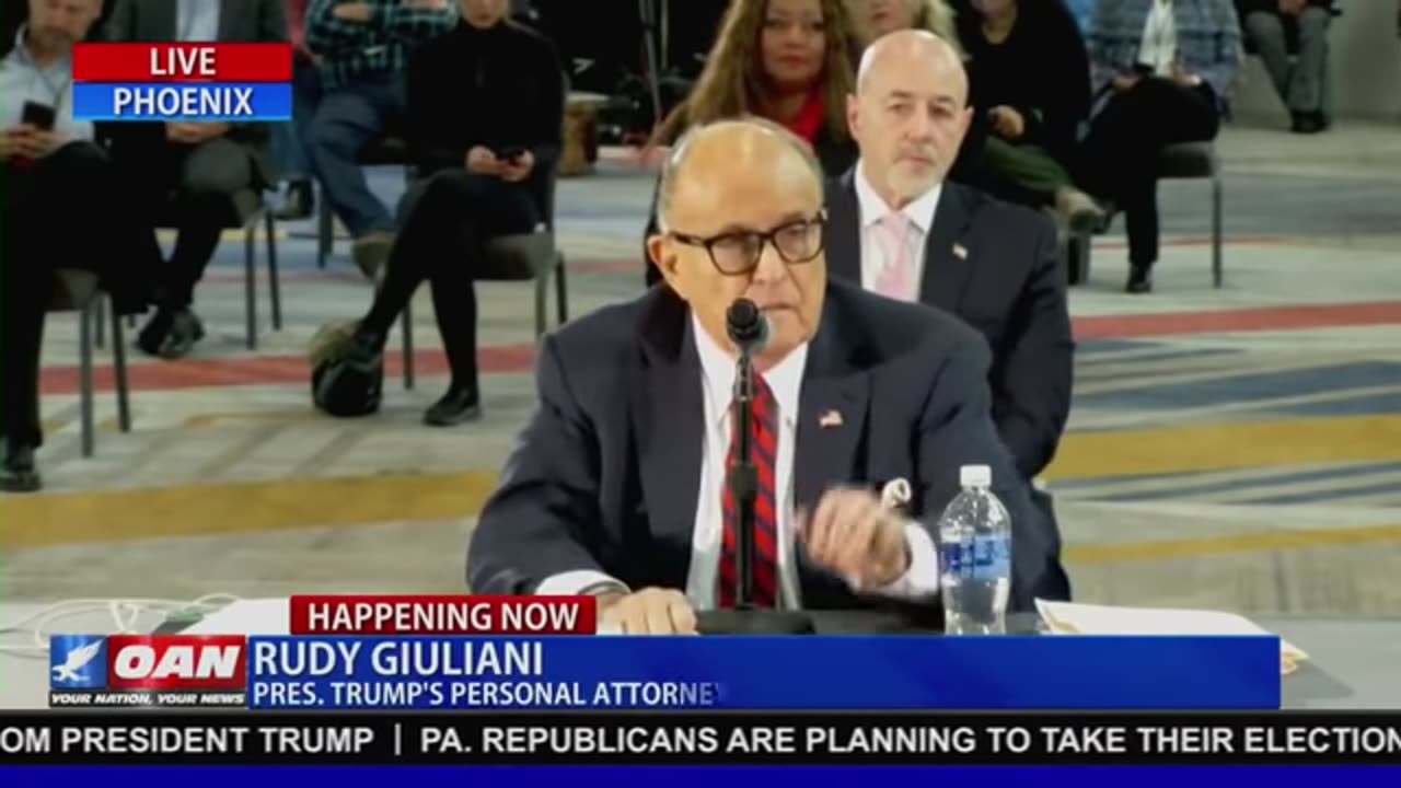 2020, Mayor Rudy Giuliani- Democrats used mail-in ballots as a backup