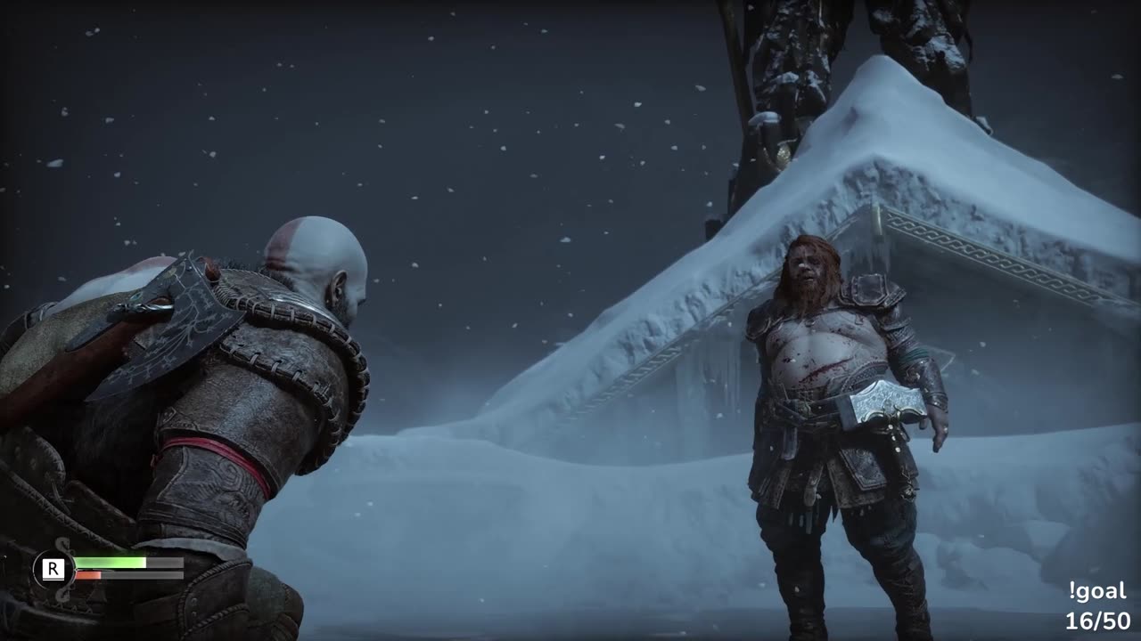 Kratos getting revived from the dead by Thor mid battle!