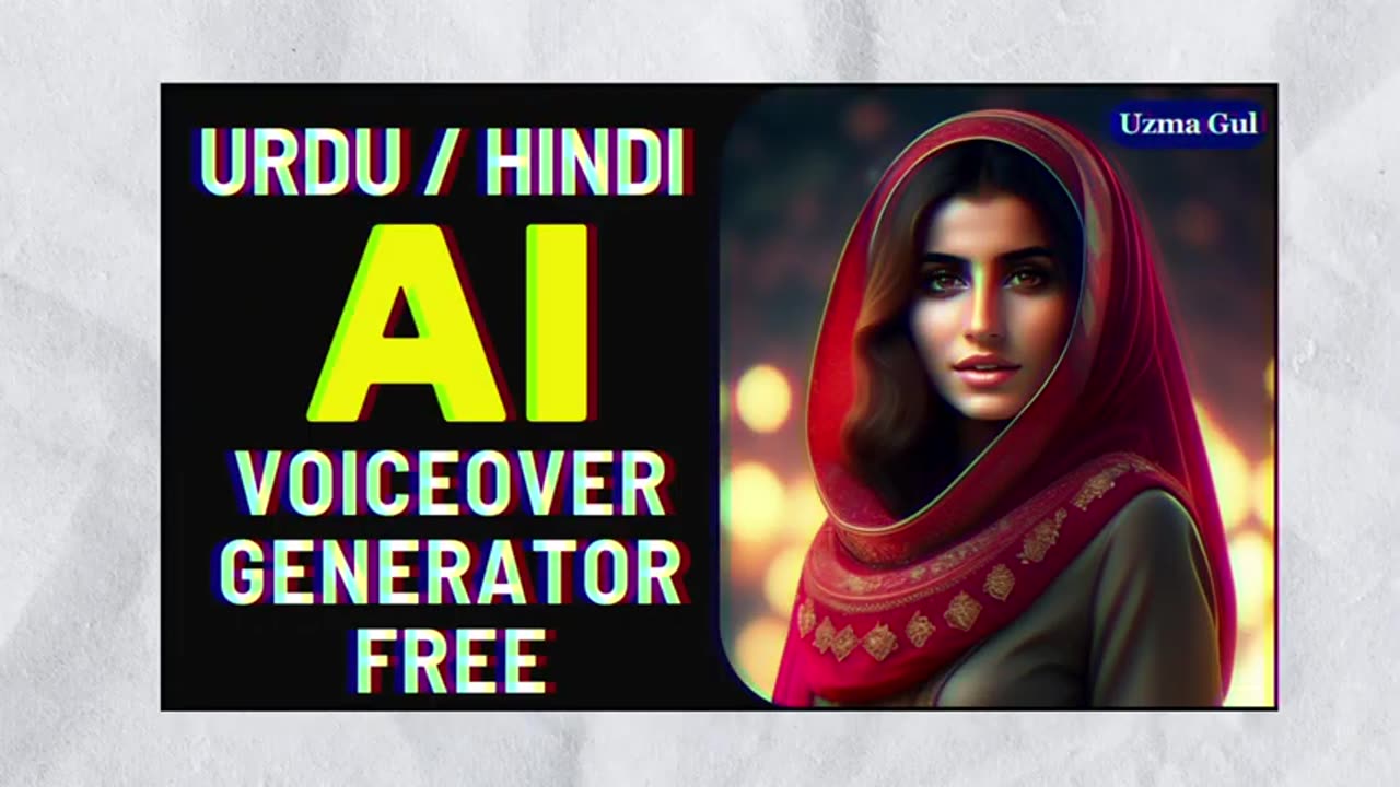 HOW TO GENERATE FREE AI VOICEOVER - URDU / HINDI / ENGLISH