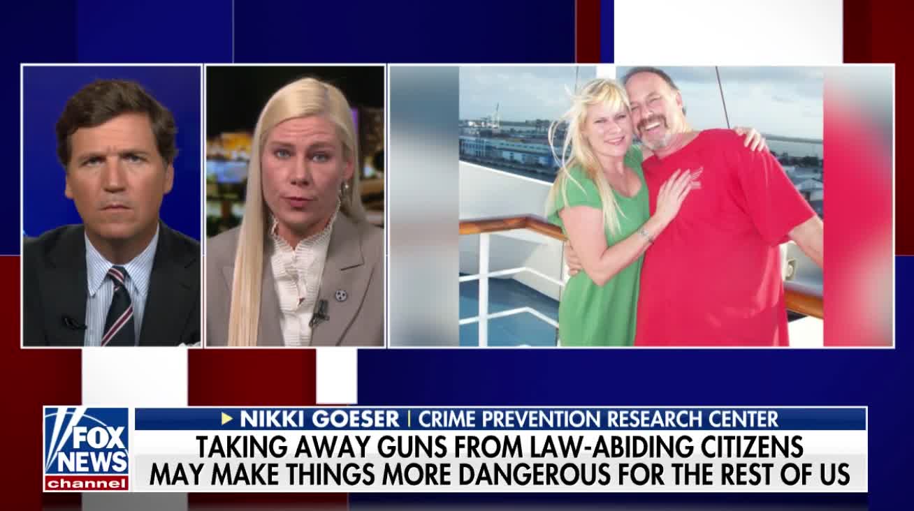 Tucker Carlson speaks with Nikki Goeser.