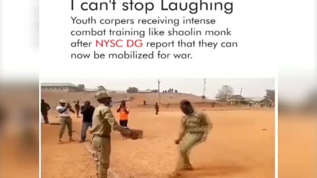 Funny Corpers Training like shaolin monks preparing for war