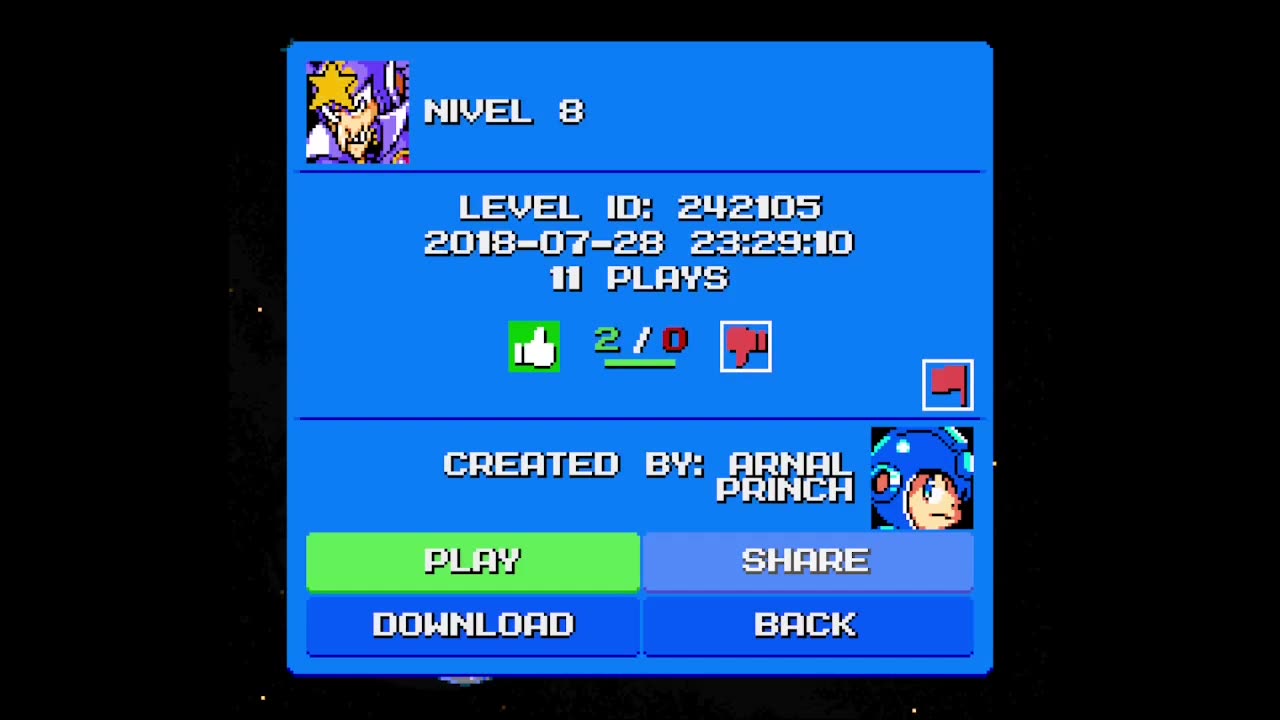 Mega Man Maker Level Highlight: "Nivel 8" by Arnal Princh