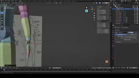 Blender - blocking volumentrico 07n - importar manos y cabeza