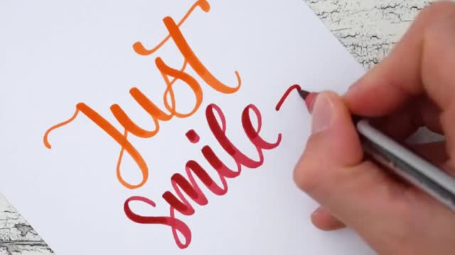 Handlettering | Just smile :)