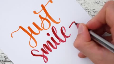 Handlettering | Just smile :)