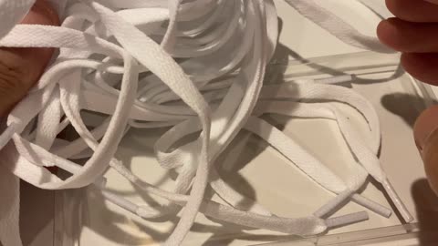 Look at UnBoXing Teskyer 4 Pairs of Flat Shoe Laces, Shoelaces for Sneakers, Athletic Shoelaces