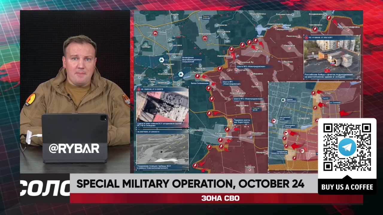 ❗️🇷🇺🇺🇦🎞 RYBAR HIGHLIGHTS OF THE RUSSIAN MILITARY OPERATION IN UKRAINE ON Oct.23, 2024