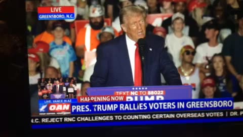 🦅 OANN President Donald Trump will stop world war 3 rally Tuesday 07:38 pm