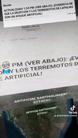 Hal Turner Radio Show "la erupción y terremotos de La Palma son un ataque artificial"
