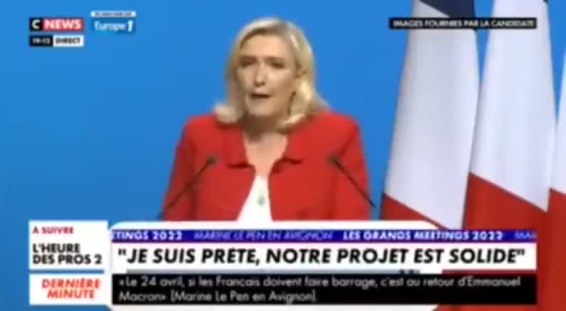 Marine Le Pen vows to undo the wrongdoing of Macron ...