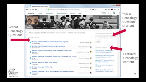 2019 Virtual Genealogy Fair Session 1 Exploring History Hub for Genealogists and Researchers