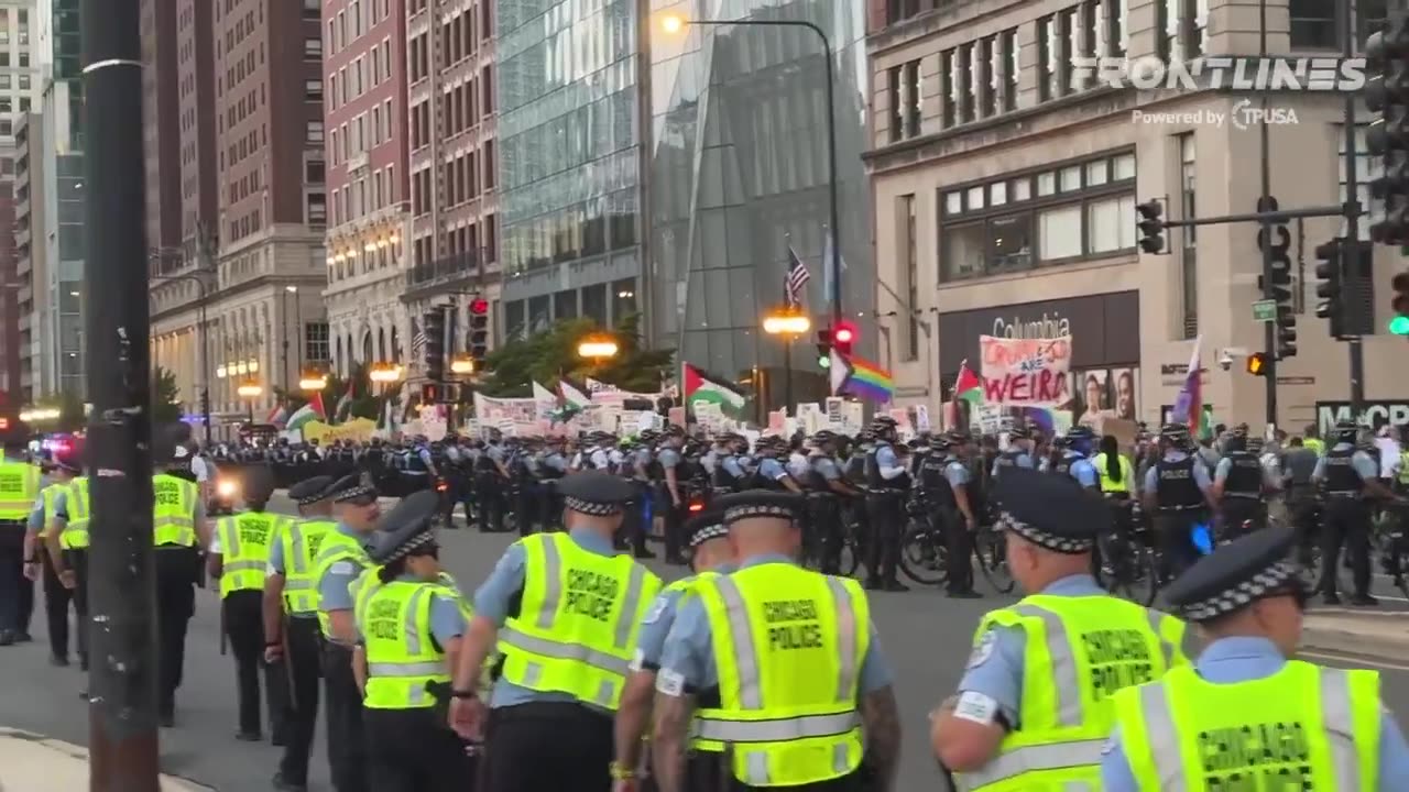 Entire Battalion of Police Officers Mobilized Due to DNC Protests/Chaos