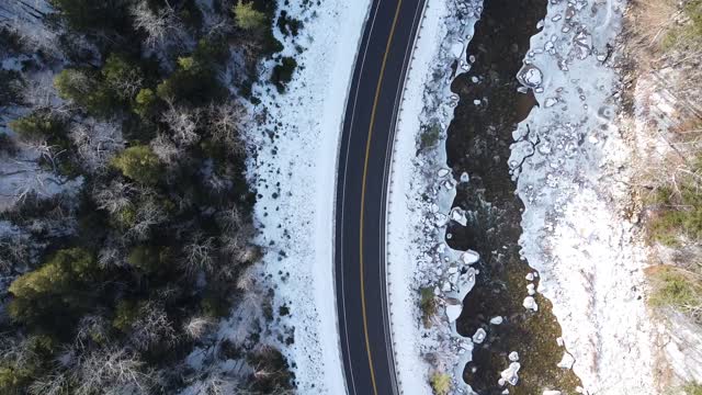 Winter Road Footage