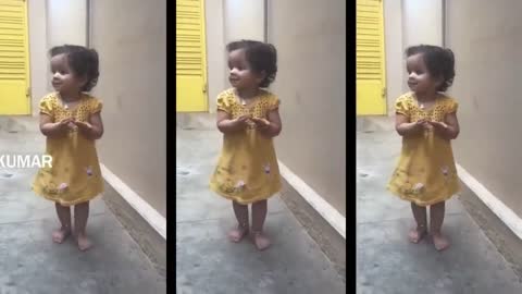 Cute little babys cute dance