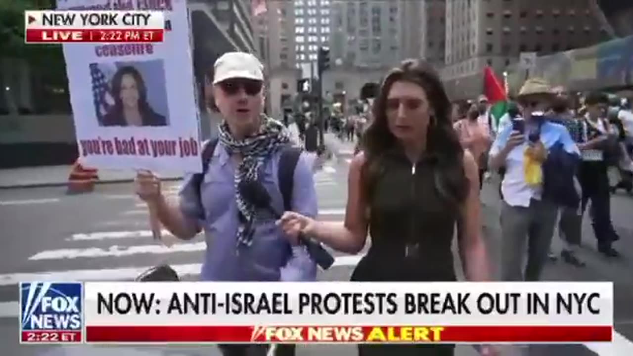 Fox news questions protestors NYC.