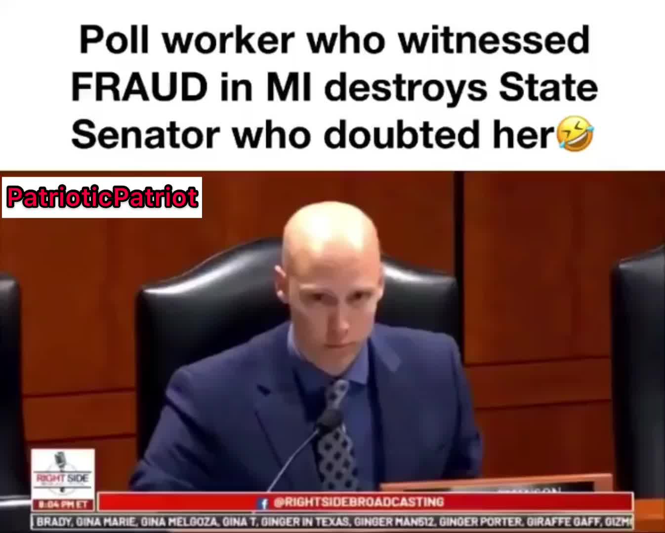 Poll Worker Who Witnessed Fraud In Michigan Destroys State Senator Who Doubted her