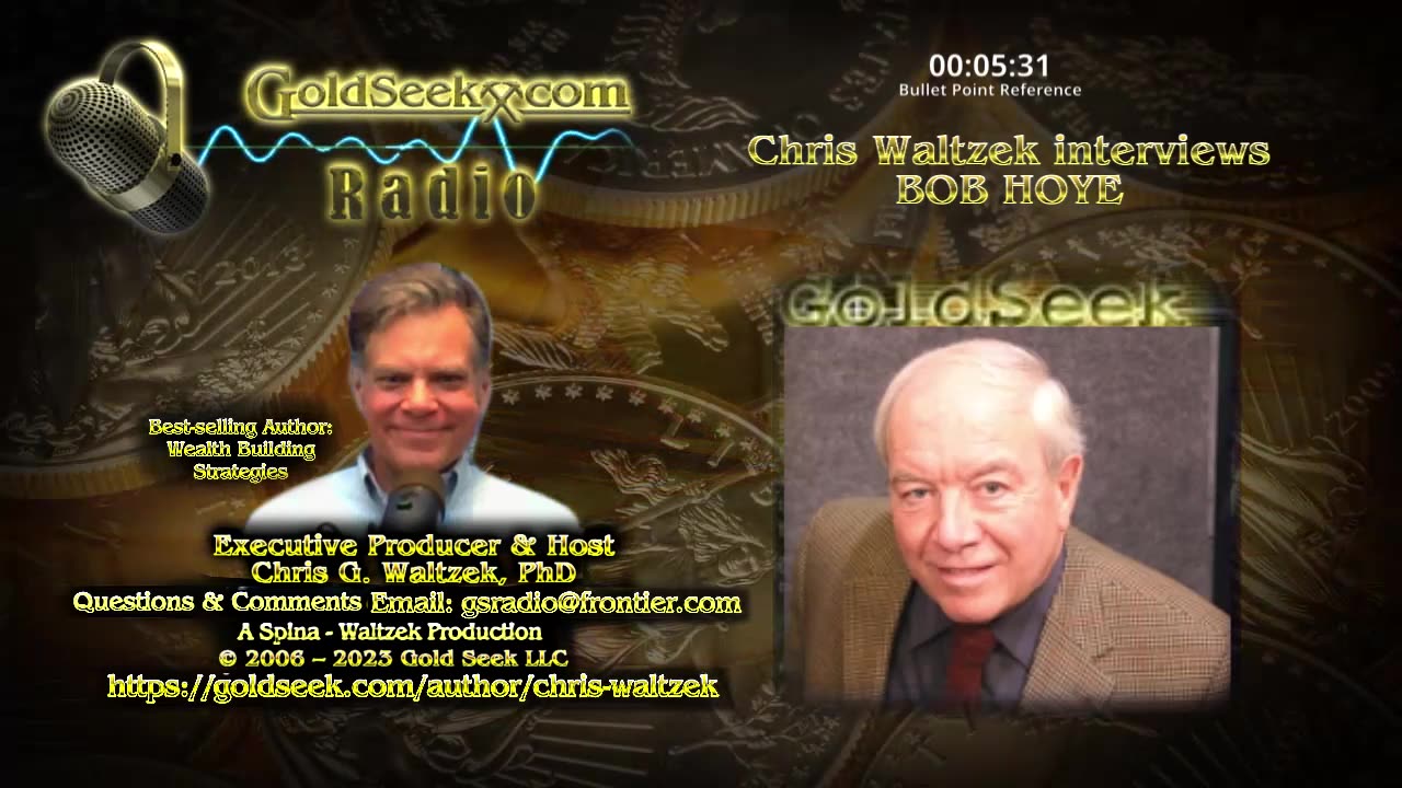 GoldSeek Radio Nugget - Bob Hoye: "It's Going to Be a Very Happy World for Gold Stocks."