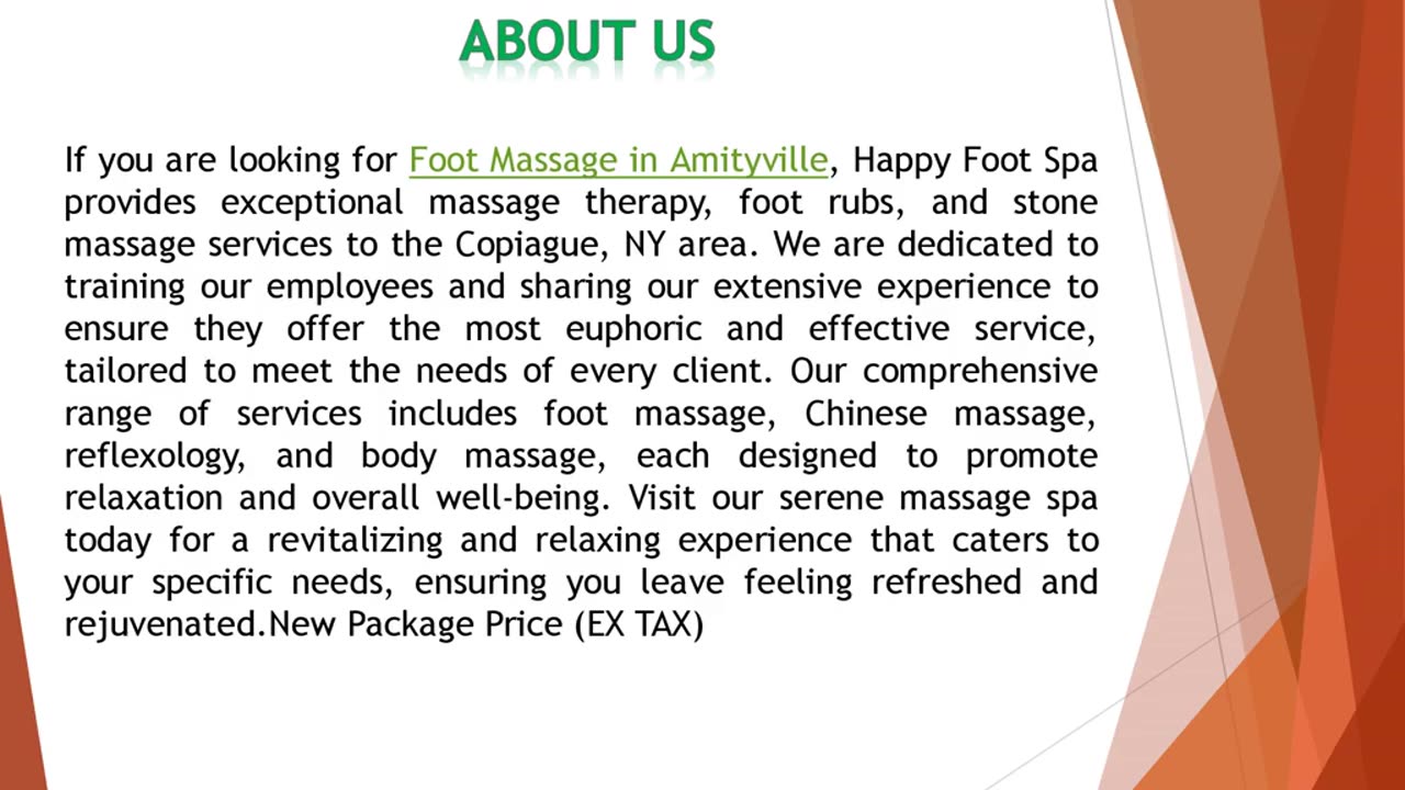 If you are looking for Foot Massage in Amityville