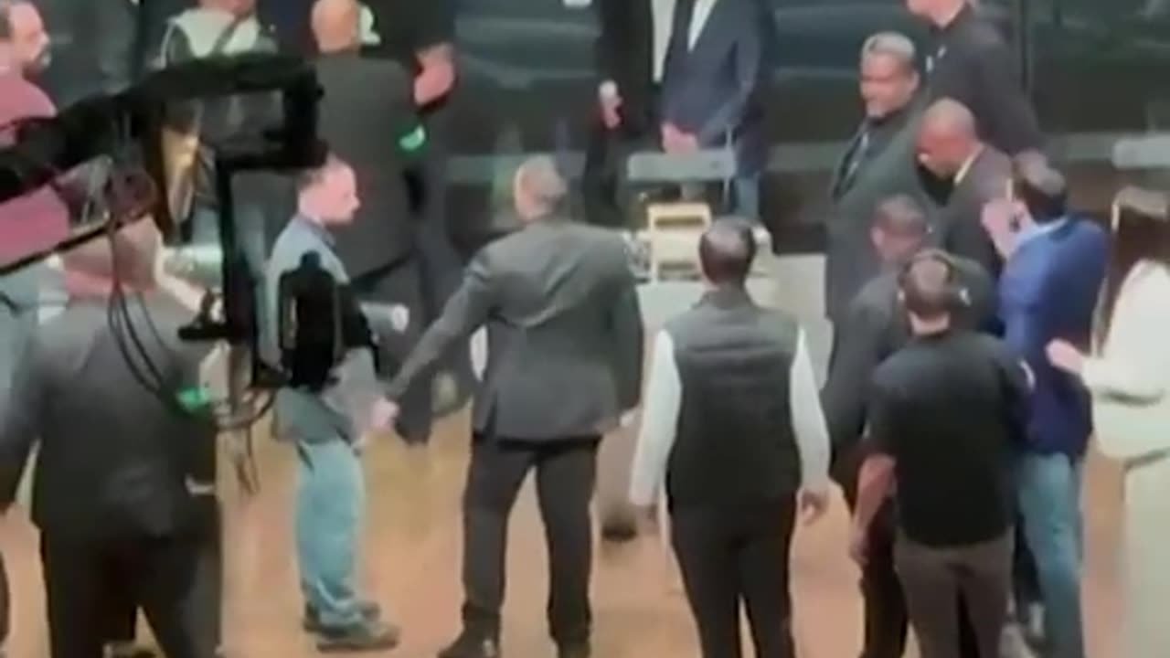 Chaos broke out on a stage in São Paulo, Brazil, after mayoral candidate José Luiz Datena