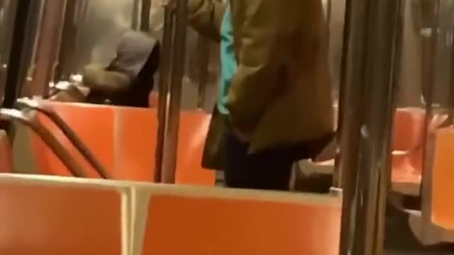 Anything can be seen in new york subway station