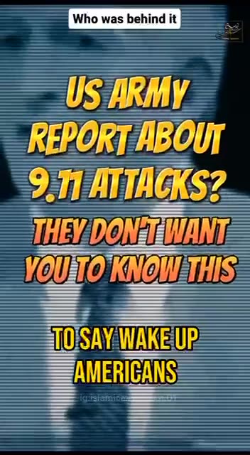 U.S. ARMY REPORT ABOUT 9/11 ATTACKS ‼️ #NEVERFORGET