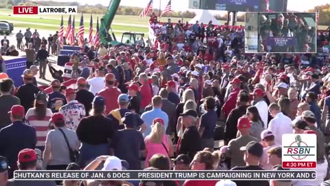 Former Steelers Star Antonio Brown speaks at the Trump rally