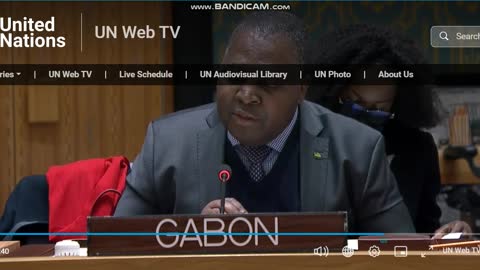 Déclaration du GABON au conseil de sécurité de l'ONU