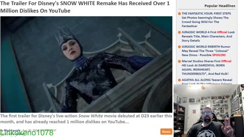 Snow White trailer receives 1 million dislikes