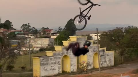 Cyclist Fails to Land Flip