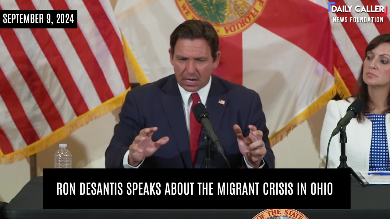 Ron DeSantis Speaks About Migrant Crisis In Ohio