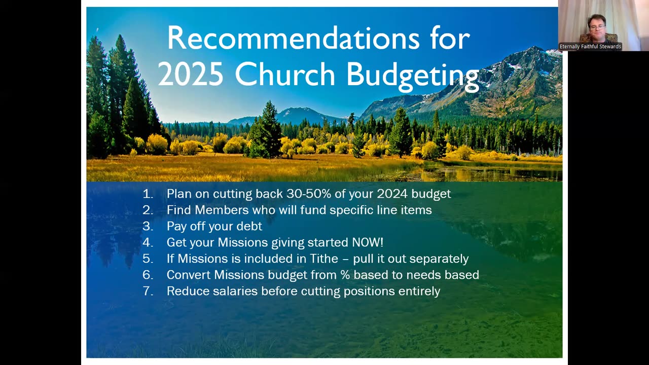 2025 Church Budgeting