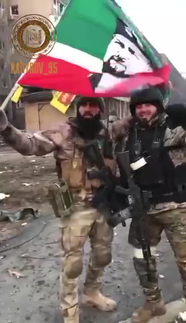 Chechen forces in Mariupol