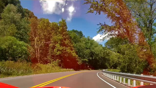 A drive thru Ableman's Gorge in Sauk County.