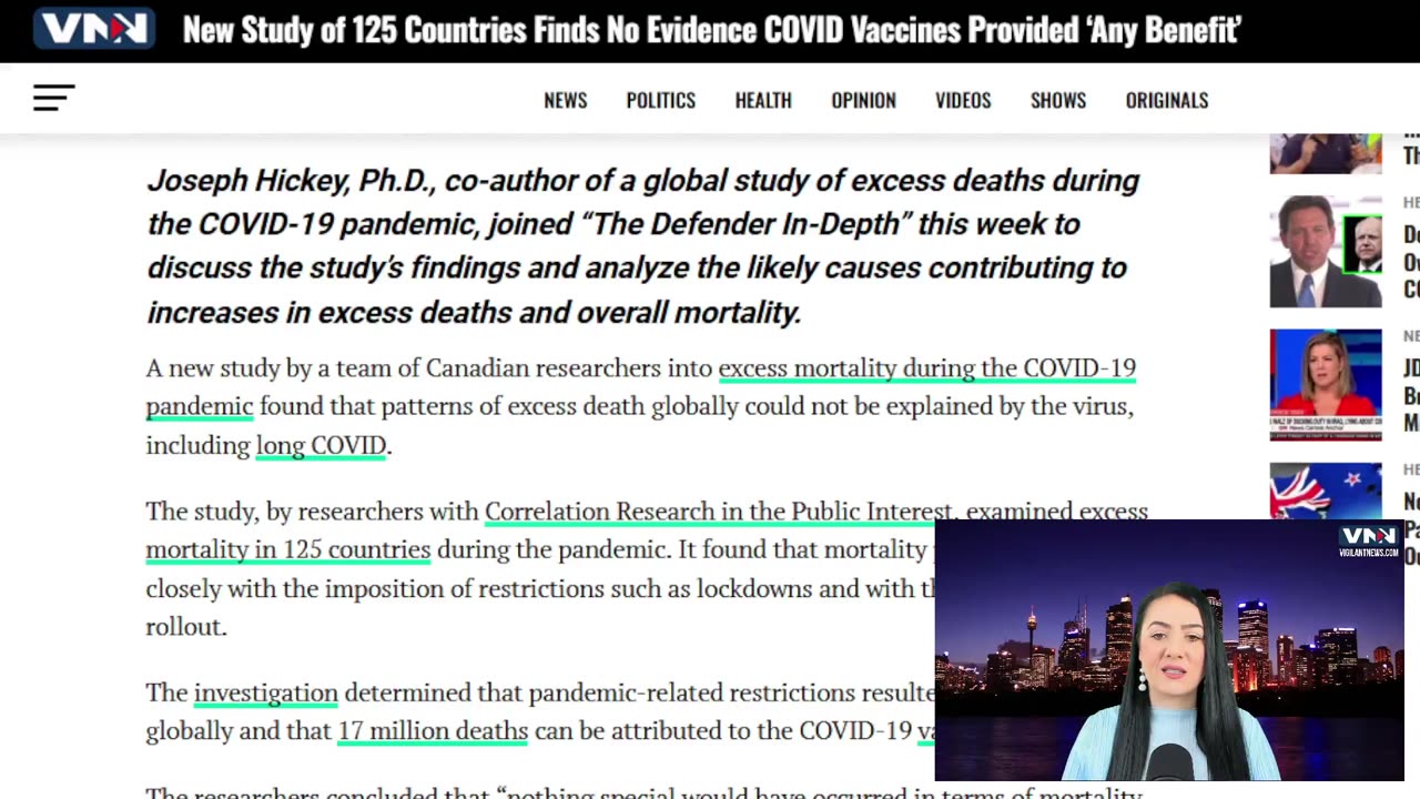 125 countries finds NO EVIDENCE that COVID jabs provided any benefit.