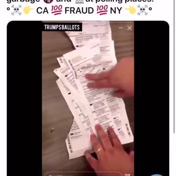 FOUND ripped up TRUMP BALLOTS in TRASH