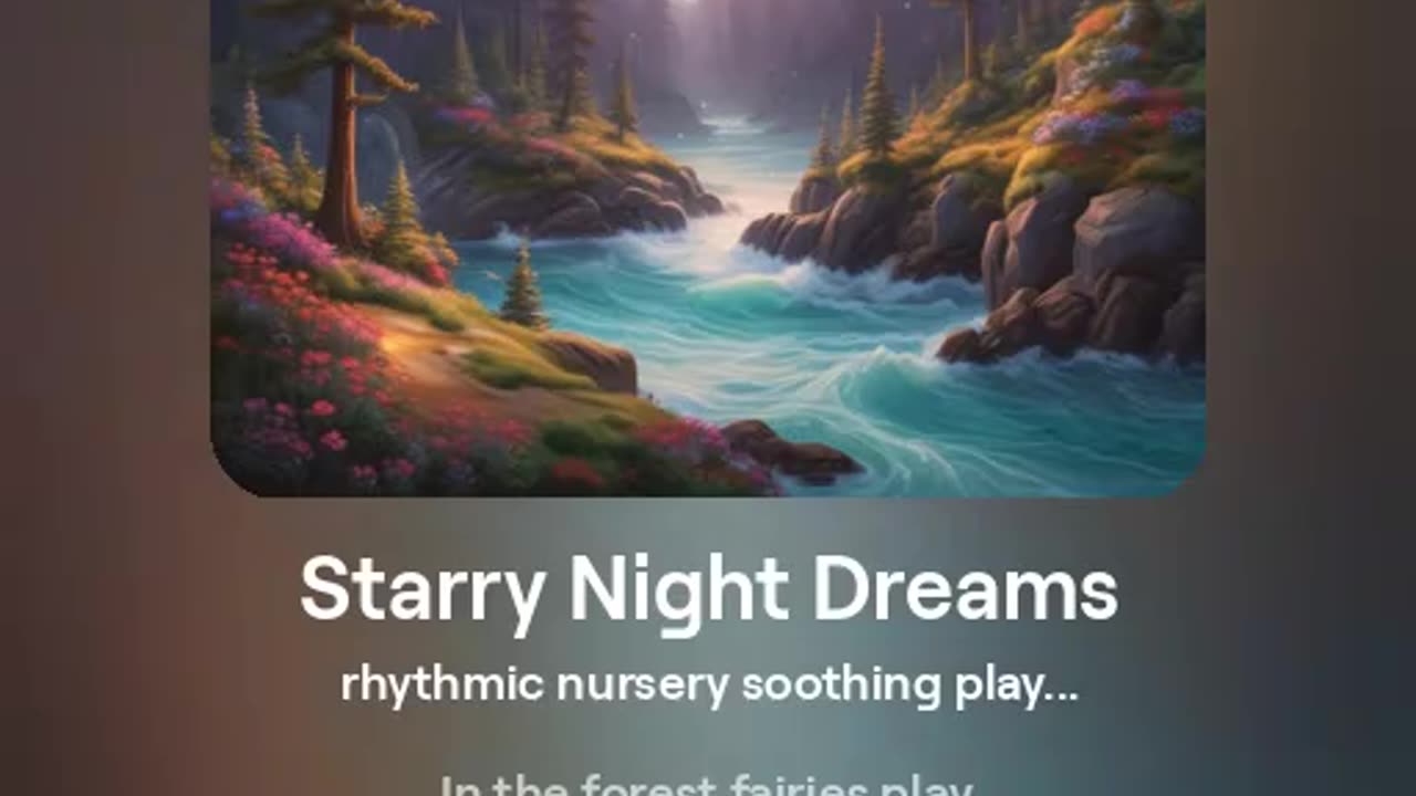 Starry Night Dreams - gentle soothing brainsync rythmic nursery playful song - V2 - New song 2024