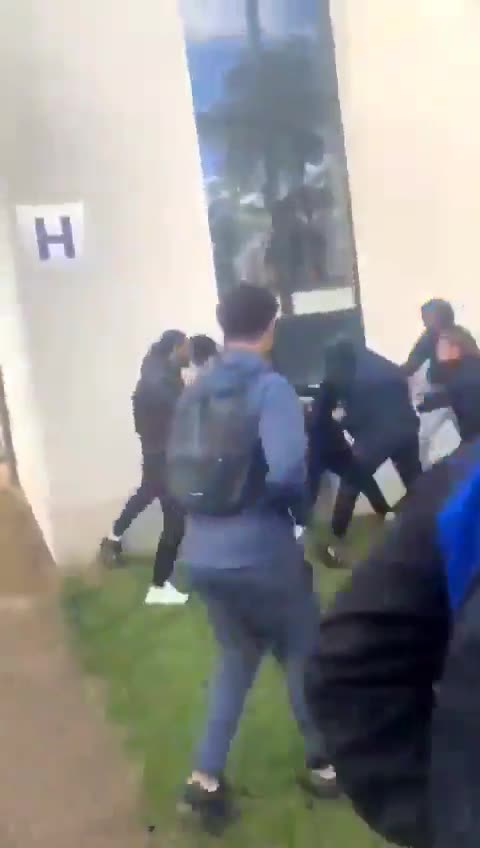 Hammers used in fight at Rosa Parks high school in Montegron, France.