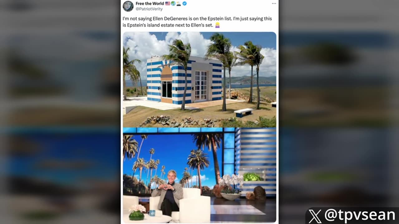 TPV - Ellen DeGeneres Named as Diddy Accomplice in Hollywood... 11-24-24