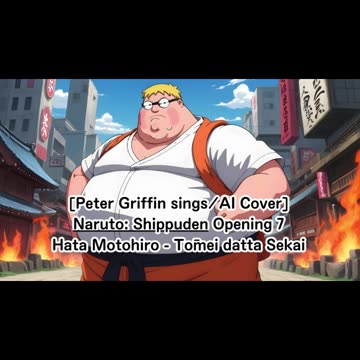 [Peter Griffin sings/AI Cover] Naruto: Shippuden Opening 7 Motohiro Hata - Tomei datta Sekai
