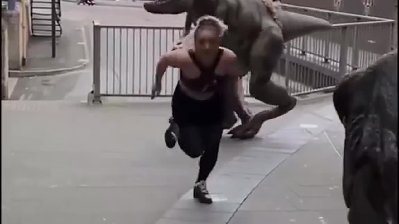 Epic Fake Dinosaur Prank Terrifies Unsuspecting Victims! Funny!