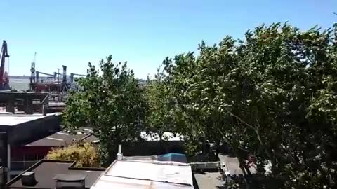 Strong wind, Puerto de Montevideo