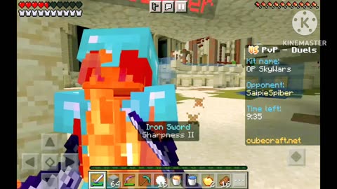 I destroyed a hacker in minecraft pvp