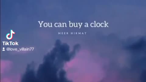 Time is money