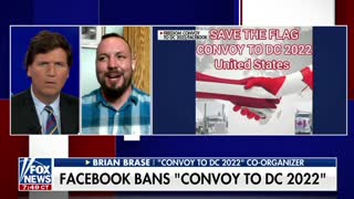 Tucker Carlson speaks with the co-organizer of Convoy to DC 2022 after the event's Facebook page was banned