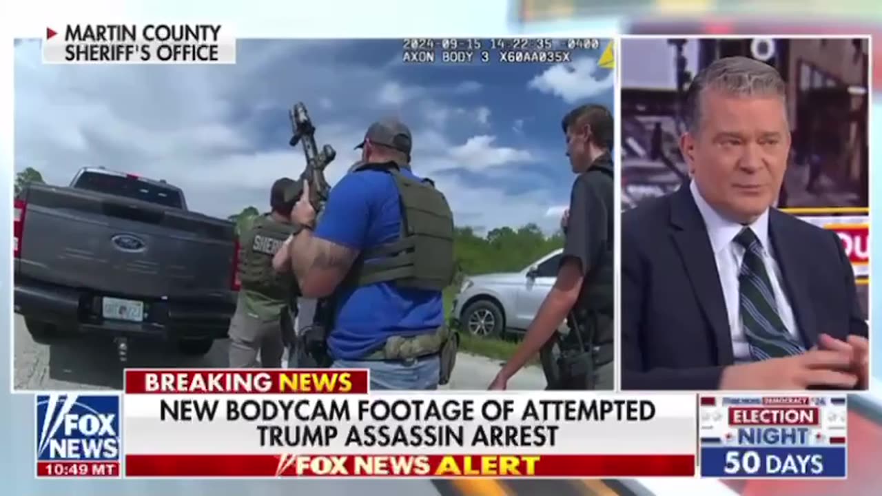 NEW BODYCAM FOOTAGE OF ATTEMPTED TRUMP ASSASSIN ARREST /FOX NEWS ALERT