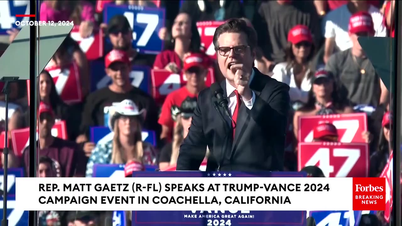 Matt Gaetz Rips Democrats At Trump Rally In California